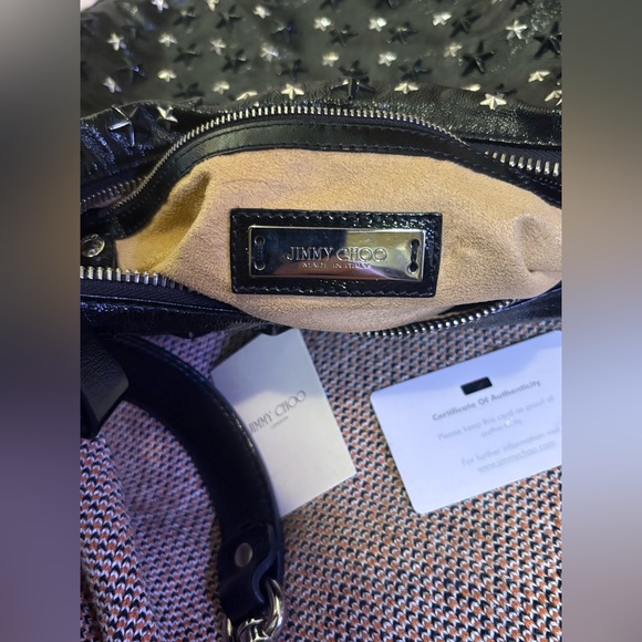 Jimmy Choo Star Studded Leather Shoulder Bag - Picture 15 of 16